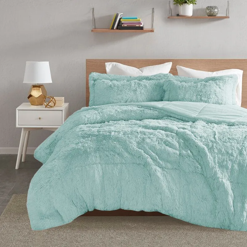 Gyhon Faux Fur Comforter Set