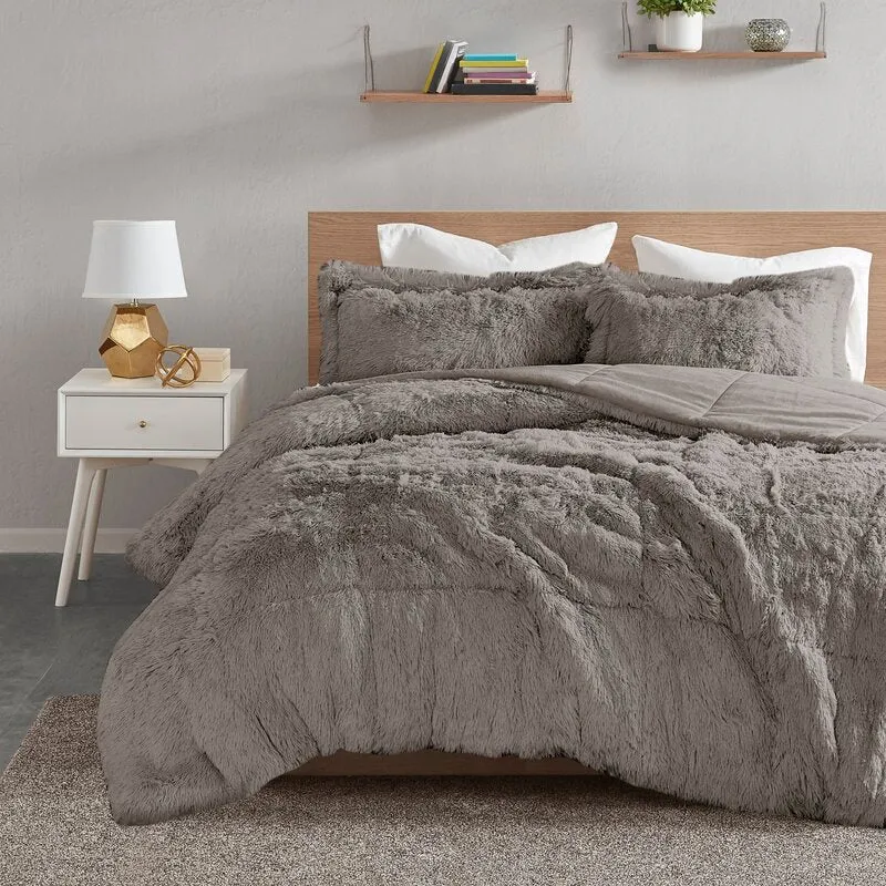 Gyhon Faux Fur Comforter Set