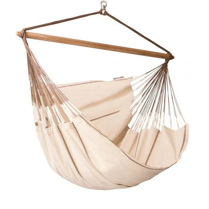 Habana Organic Cotton Lounger Hammock Chair by La Siesta