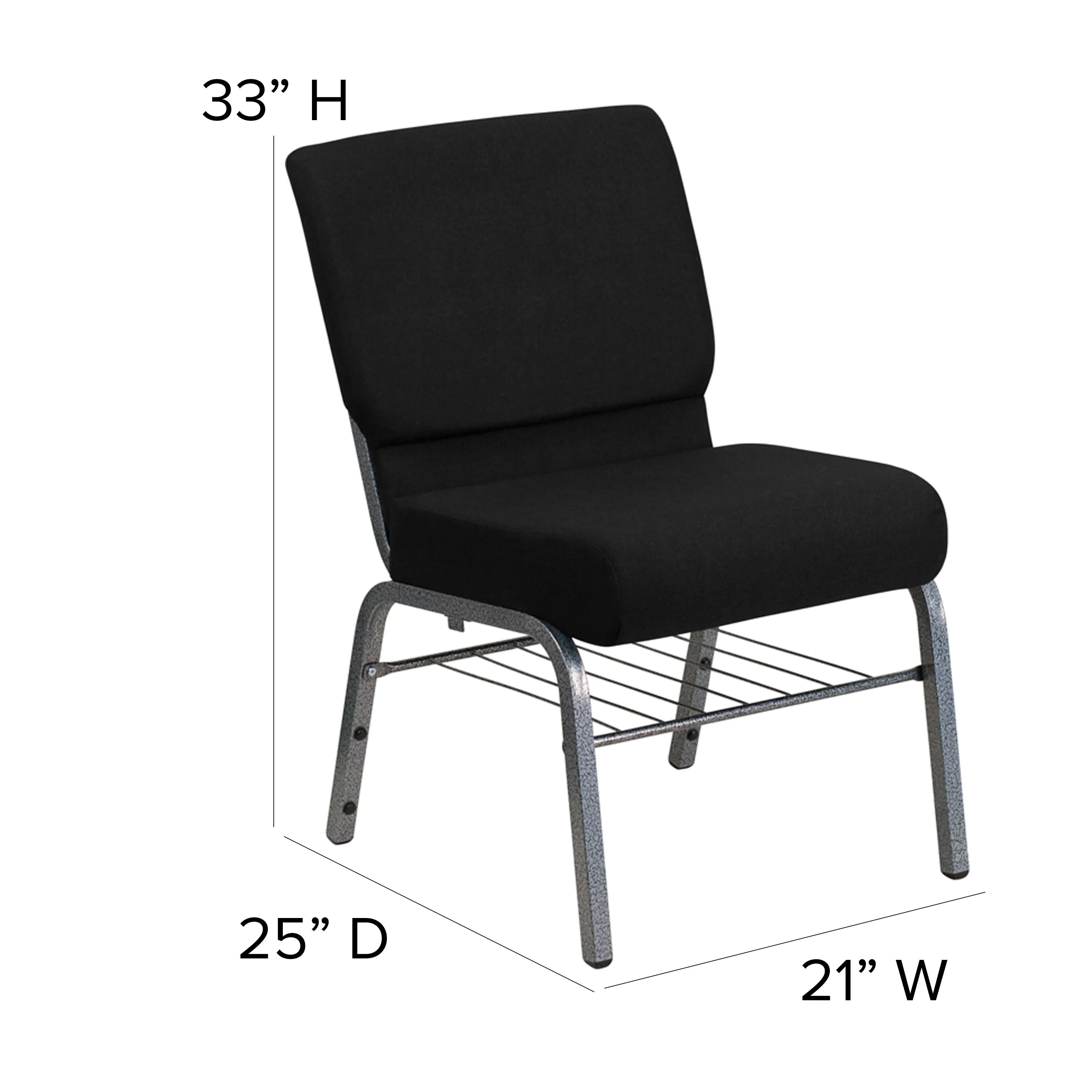 HERCULES Series Auditorium Chair - Chair with Storage - 21inch Wide Seat