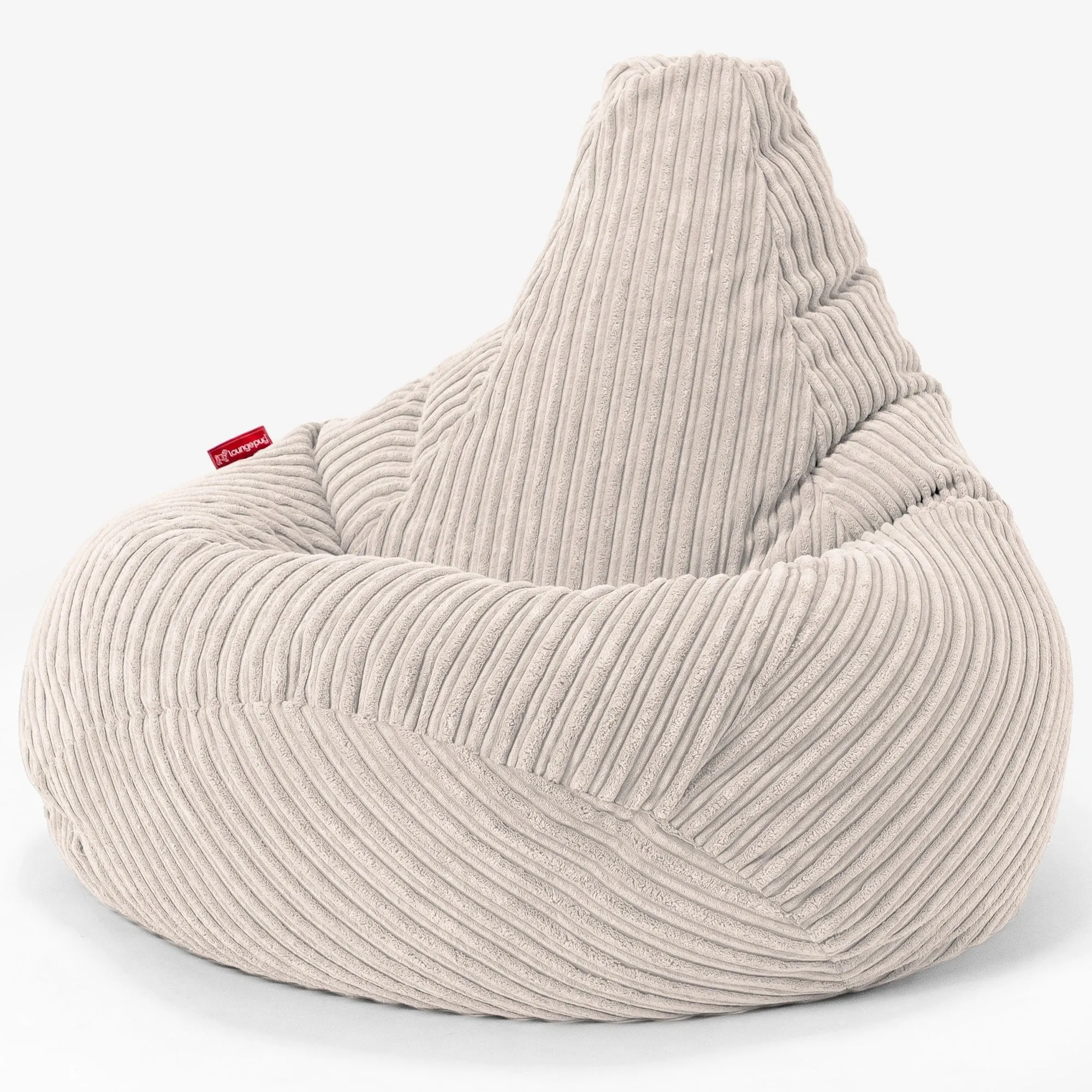 Highback Bean Bag Chair - Cord Ivory