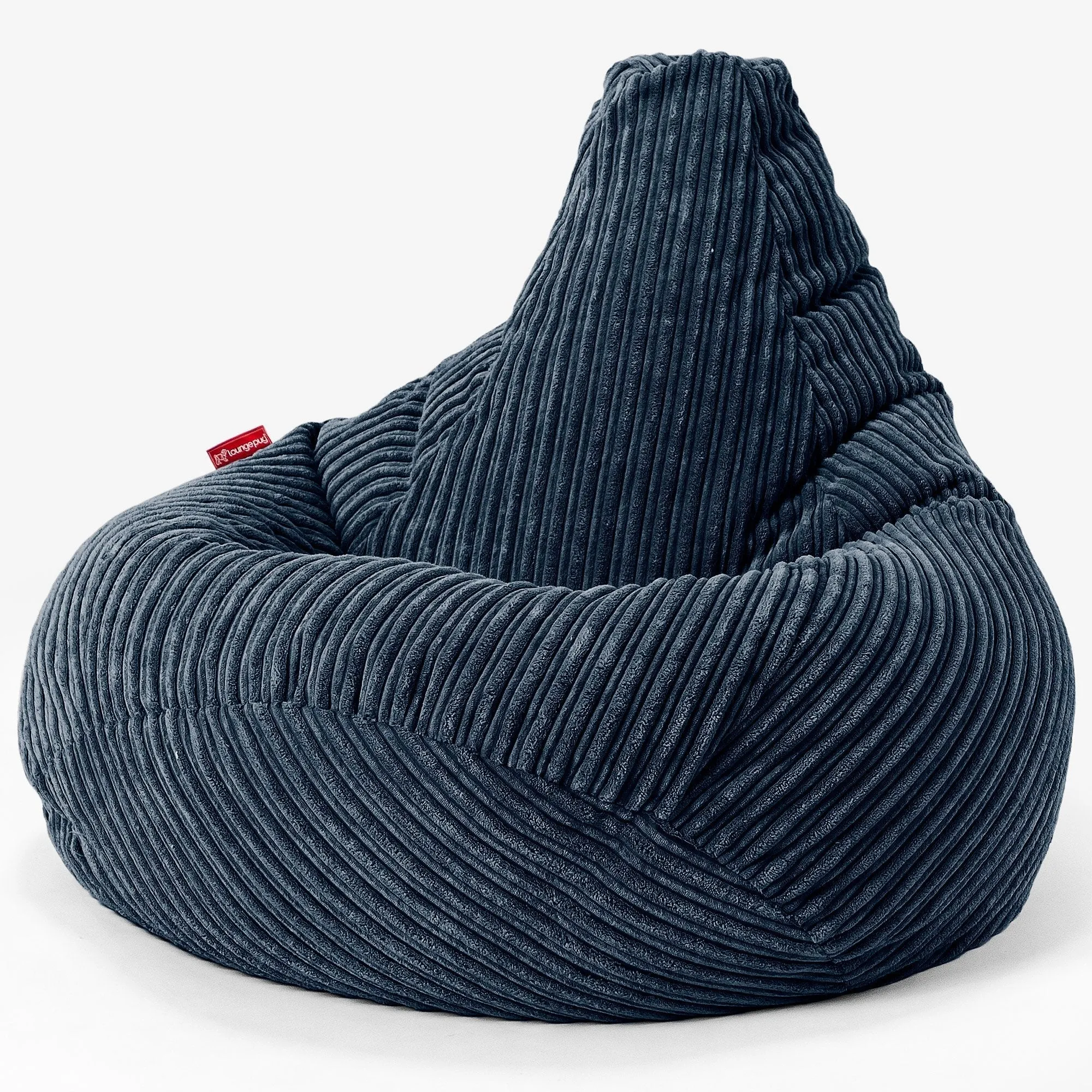 Highback Bean Bag Chair - Cord Navy Blue