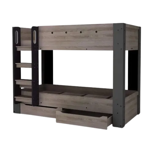 Industrial Bunk Bed with Storage Drawer MWDB06