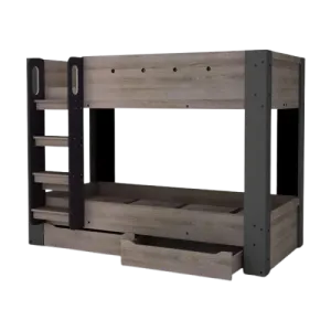 Industrial Bunk Bed with Storage Drawer MWDB06