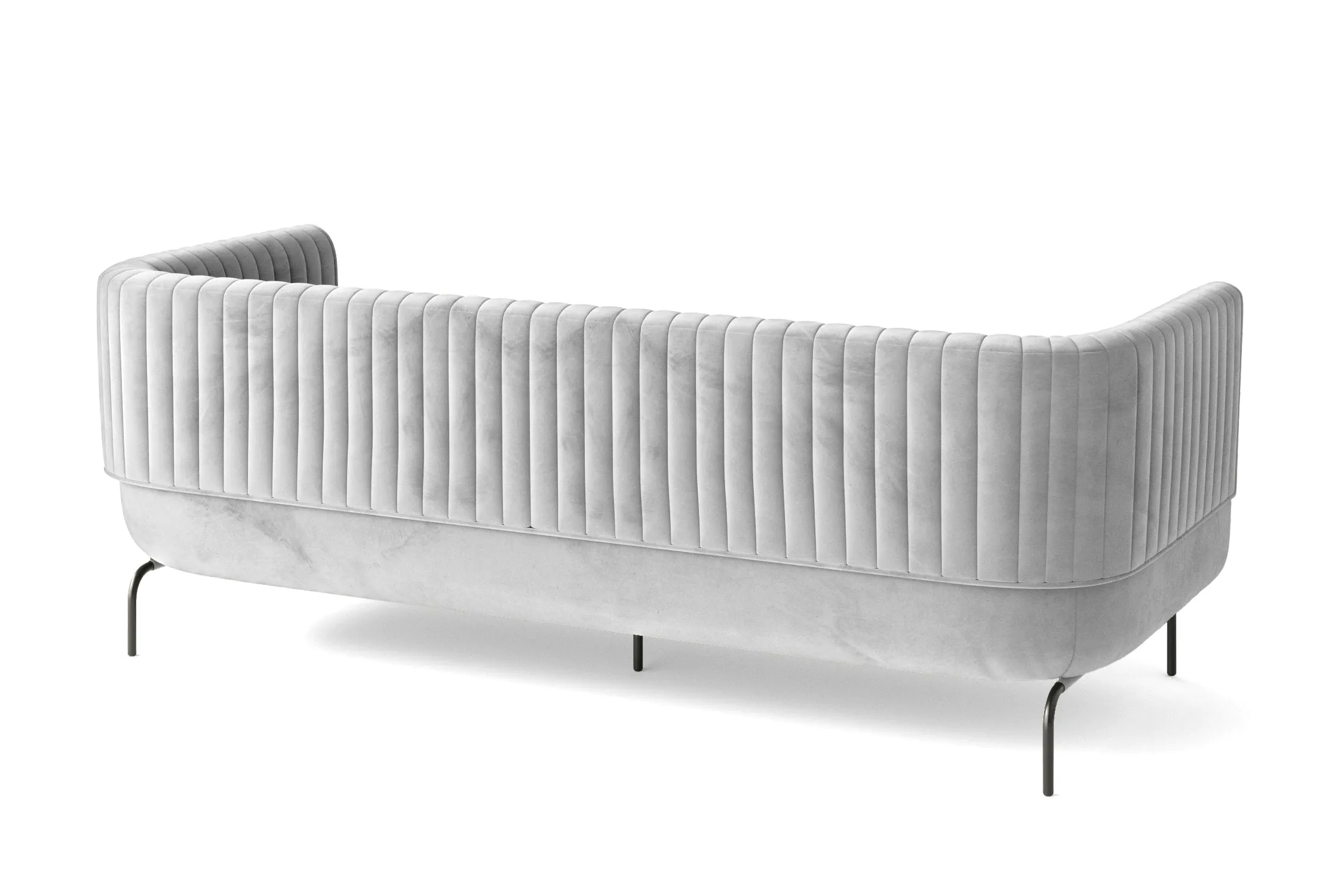 Jackson 3 Seater Sofa White Velvet