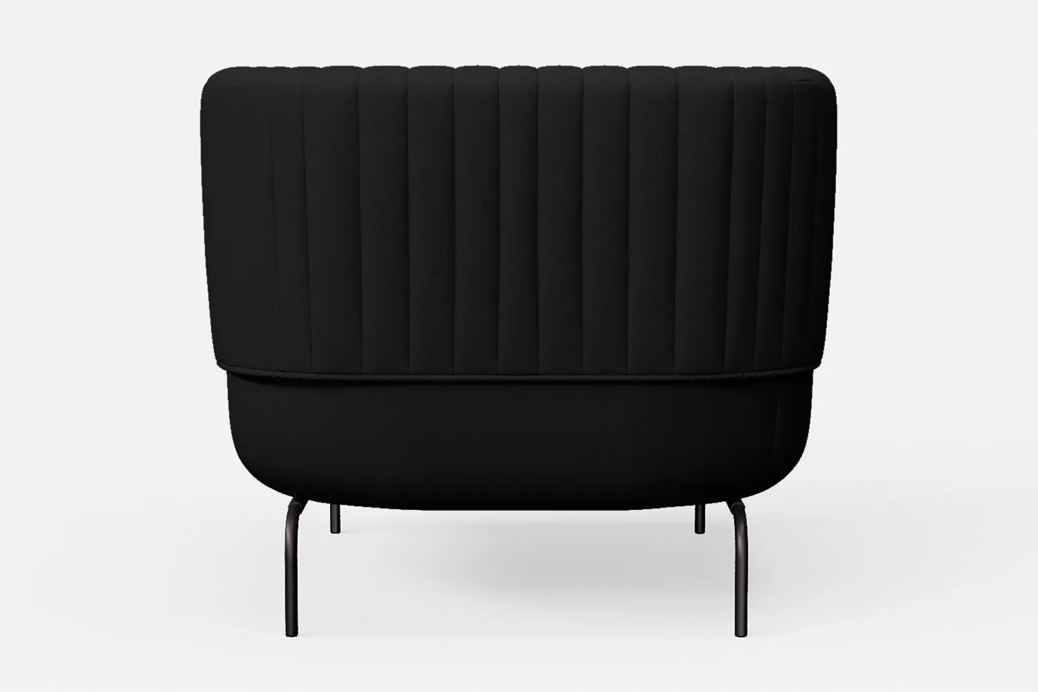 Jackson Armchair Black Leather