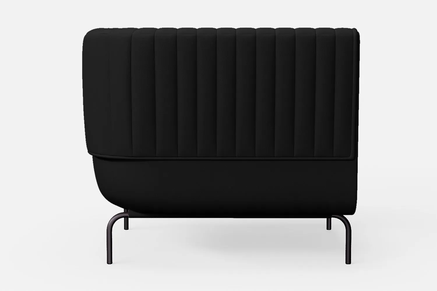 Jackson Armchair Black Leather