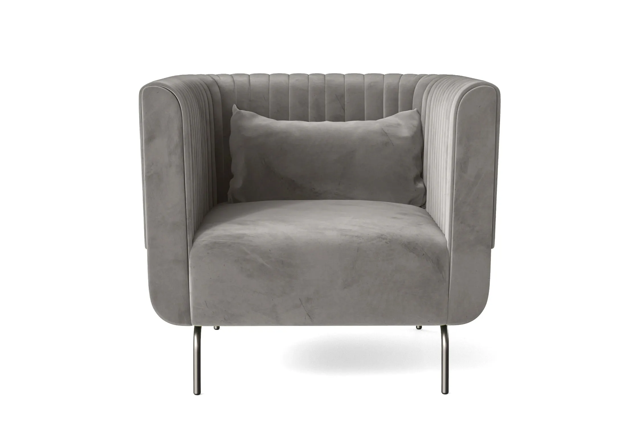 Jackson Armchair Grey Velvet