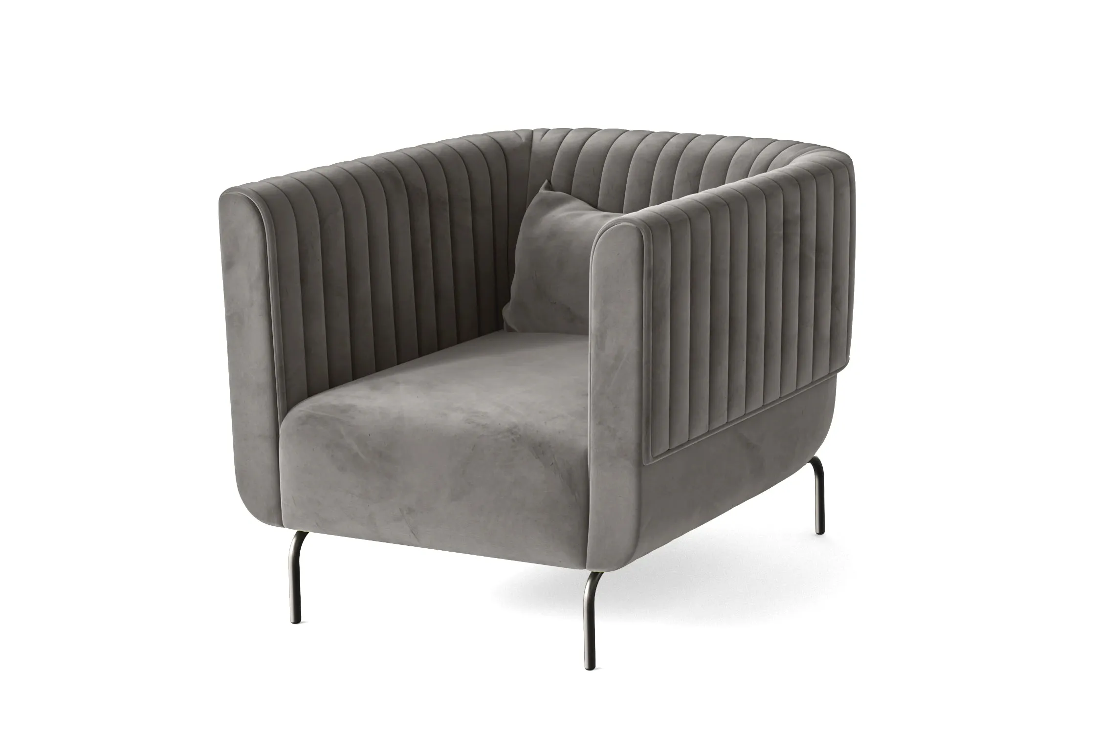 Jackson Armchair Grey Velvet