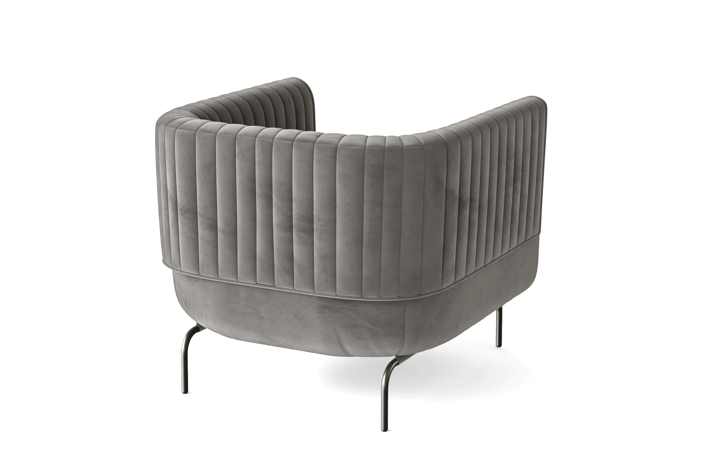 Jackson Armchair Grey Velvet