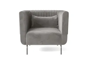 Jackson Armchair Grey Velvet