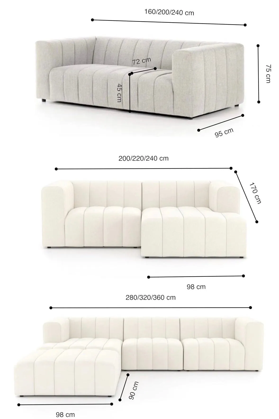 Johan Performance Boucle Sectional Sofa