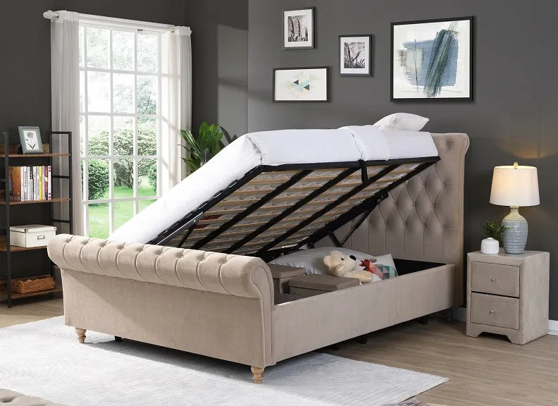 Kilkenny Velvet Storage Bed Frames