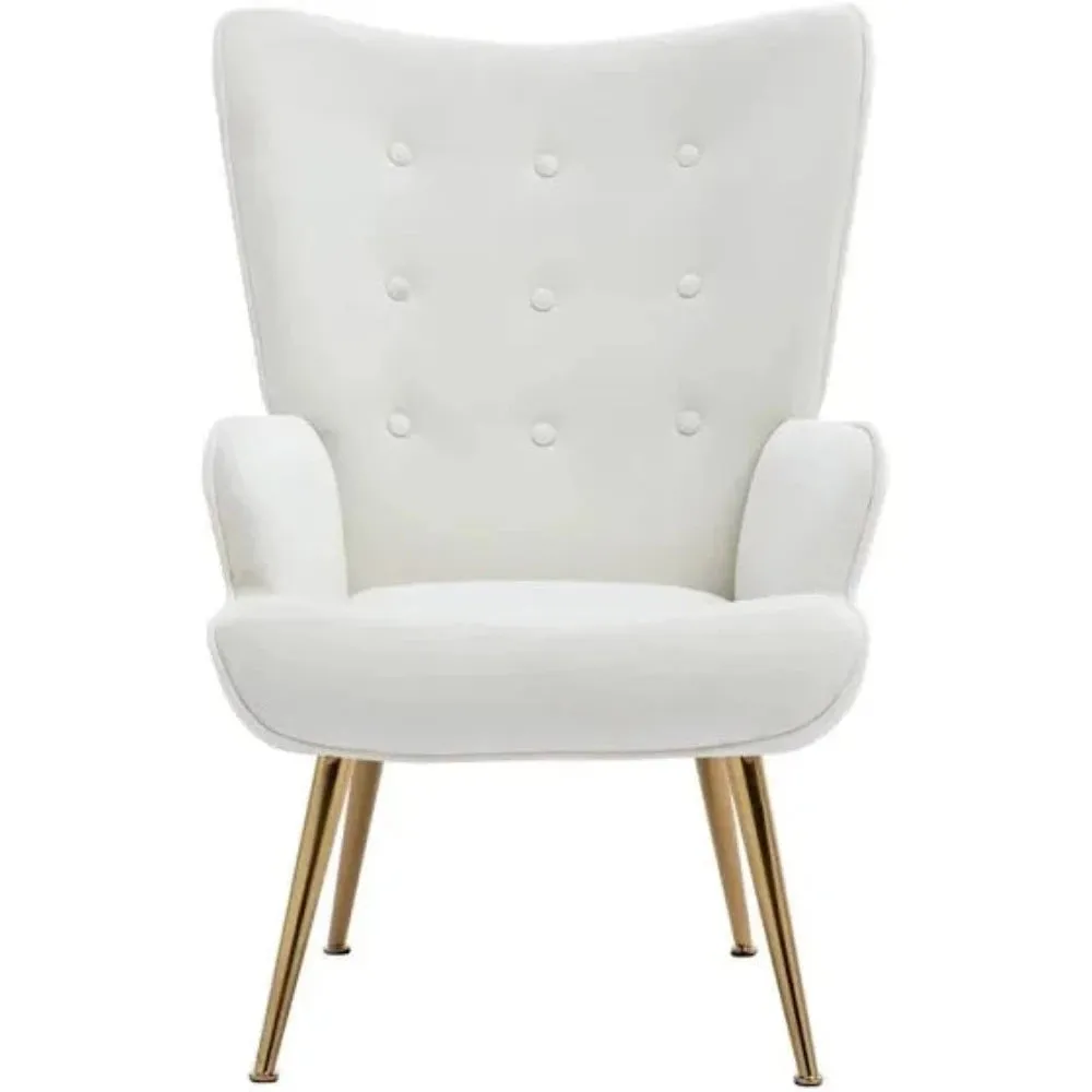 Kitty Button-Tufted Wingback Chair