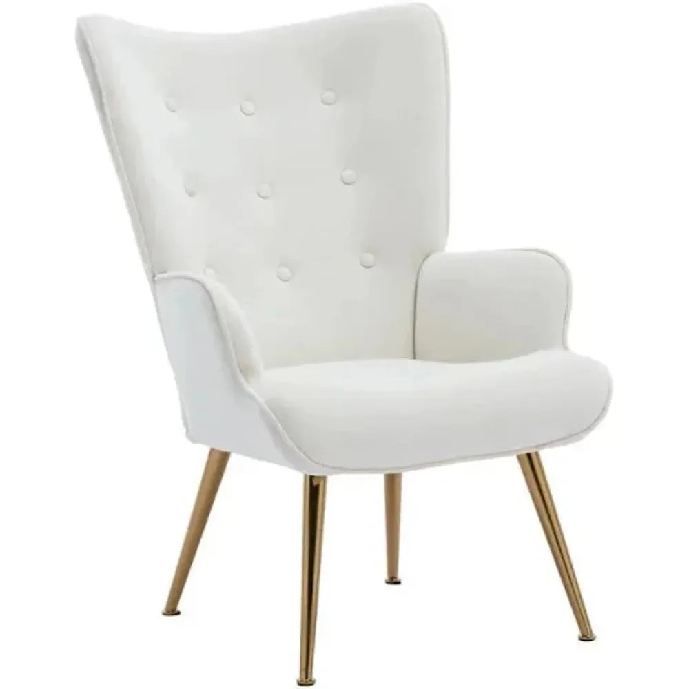 Kitty Button-Tufted Wingback Chair