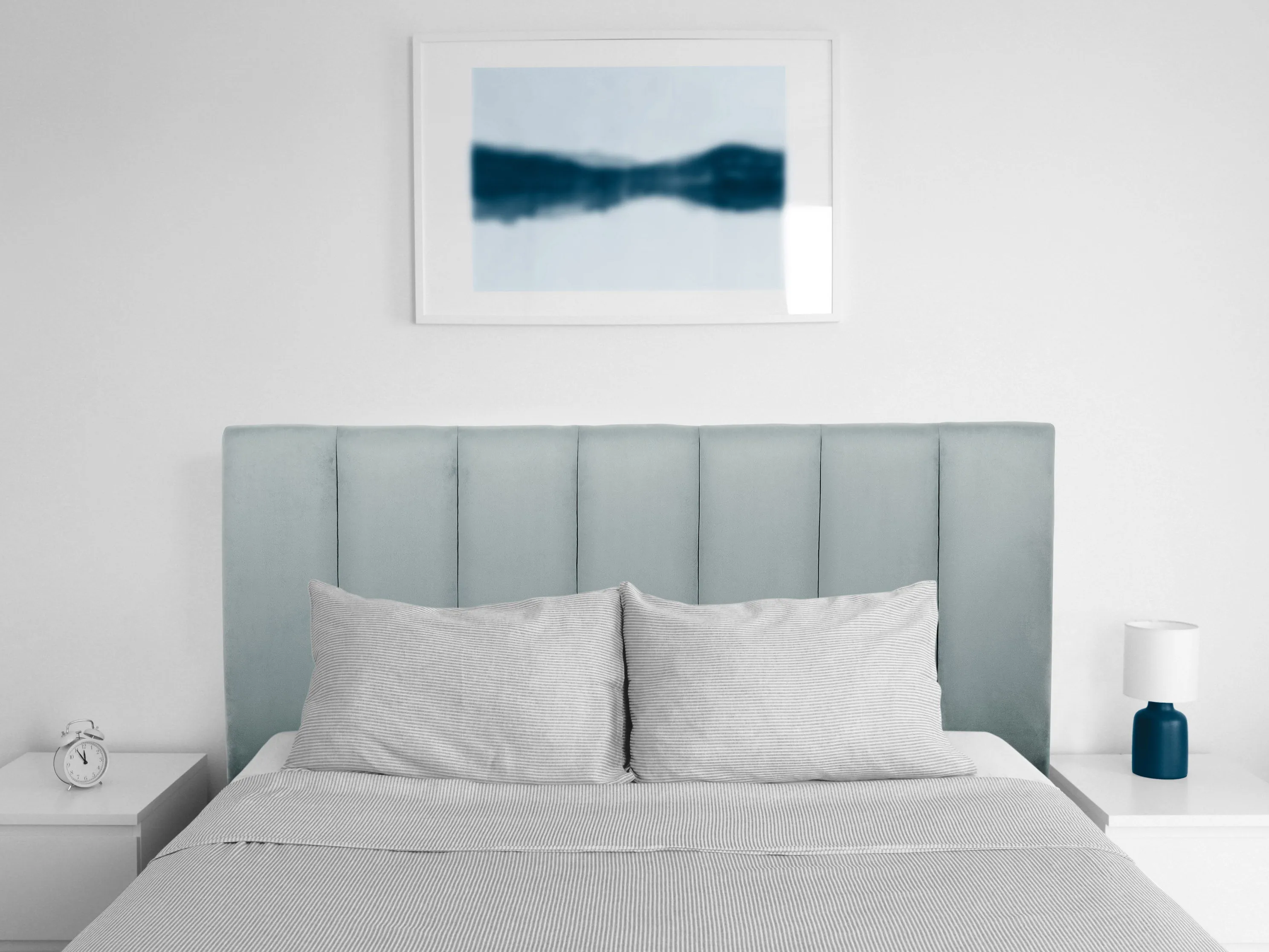 Light Blue Panel Headboard, Full/Double