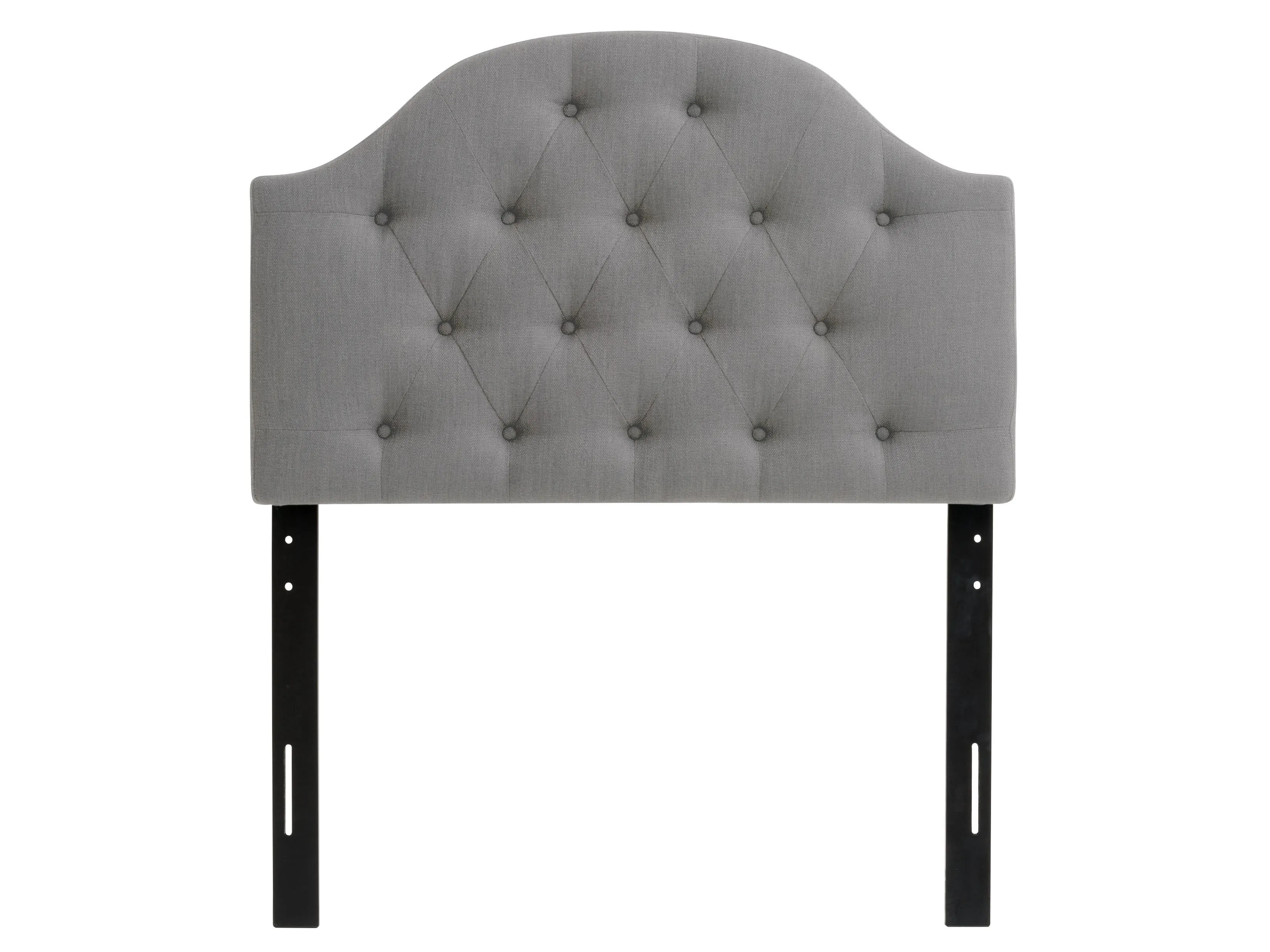 Light Grey Diamond Tufted Twin/Single Headboard