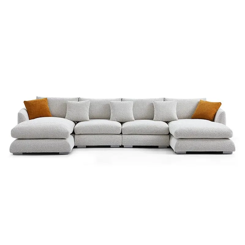 Maison Performance Boucle Sectional U-shape Sofa