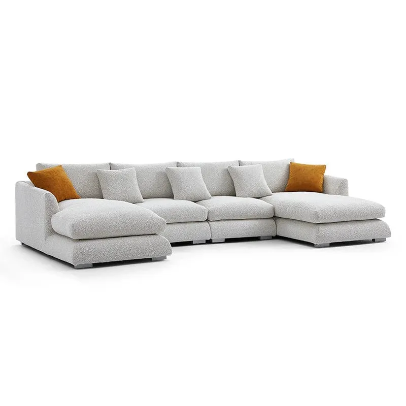 Maison Performance Boucle Sectional U-shape Sofa