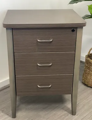 Marigold Bedside Table in Polytec Avignon Walnut Sand