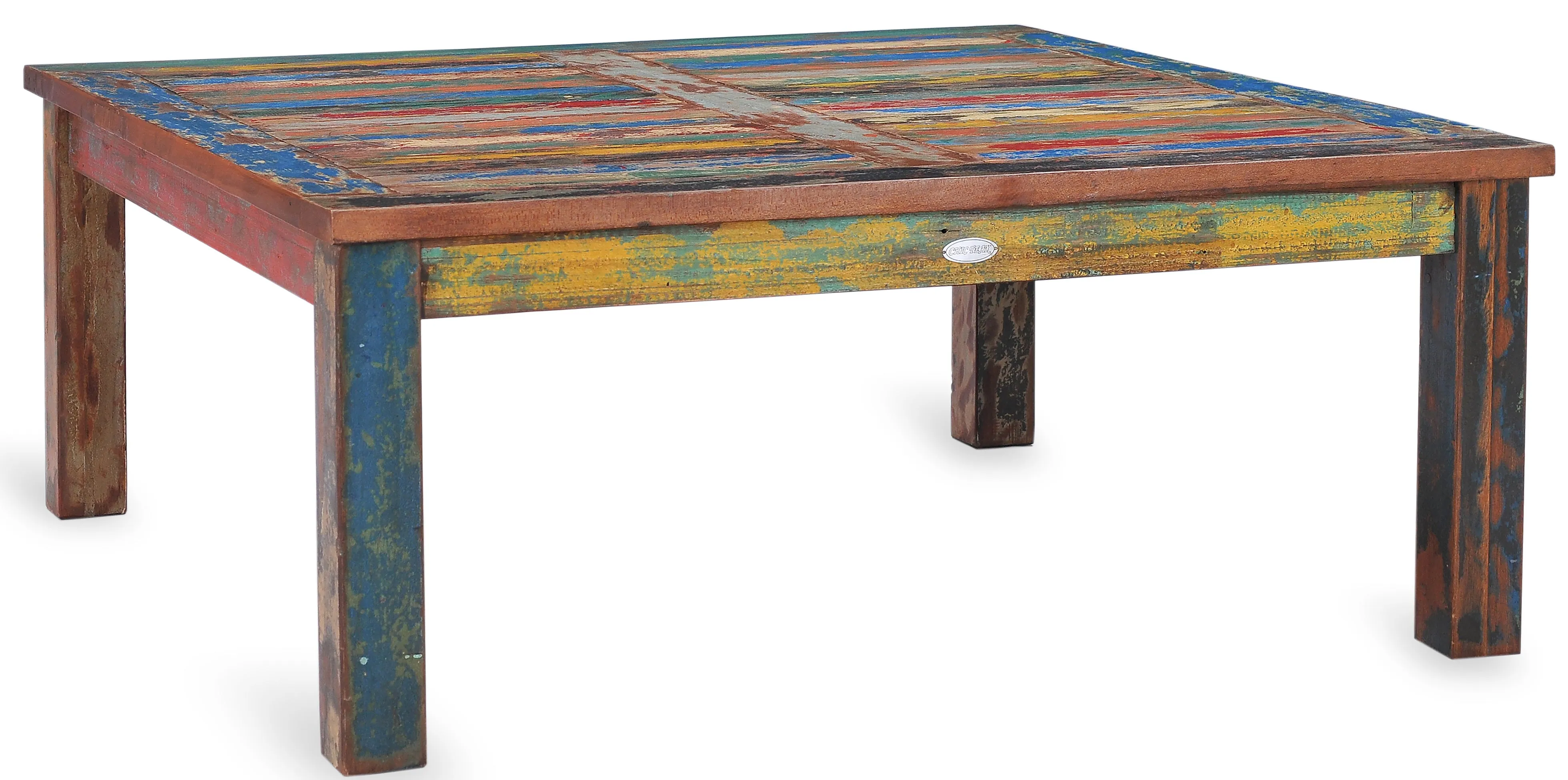 Marina del Rey Square Coffee Table made from Recycled Teak Wood Boats