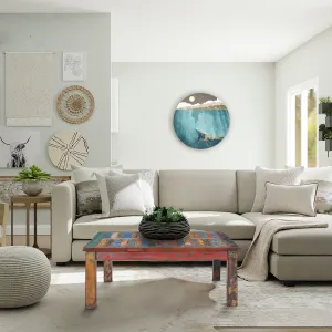 Marina del Rey Square Coffee Table made from Recycled Teak Wood Boats