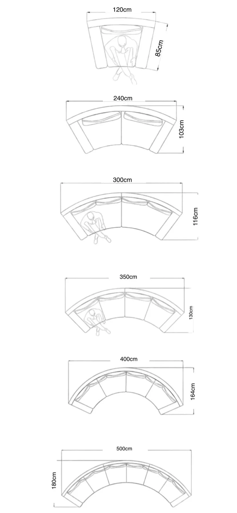 Naomi Sectional Curve Sofa