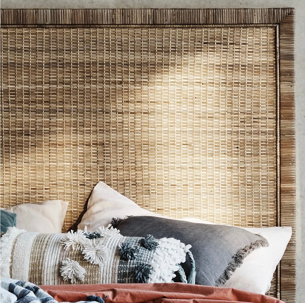 Palm Springs Rattan Bedhead Queen