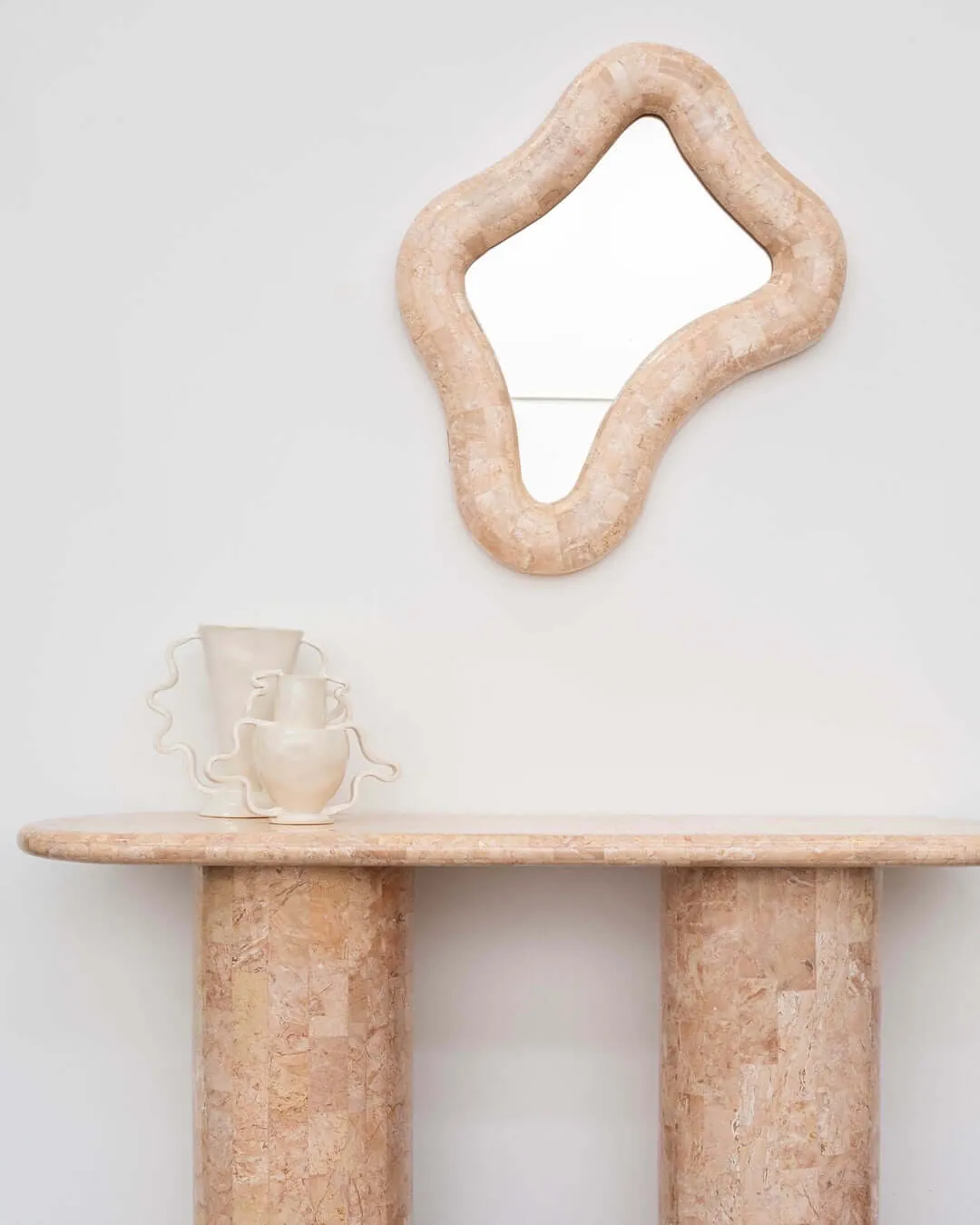 Paradis Console Table, Rosé