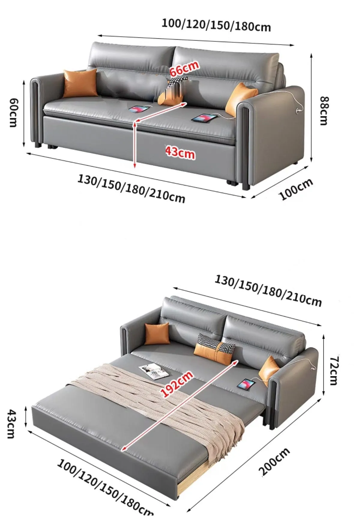 Percy Electric Sofa Bed