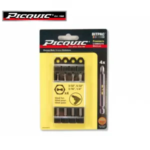 PICQUIC - Bitpac 95010 - Clutch Set - 3/32, 5/32, 3/16, 1/4"