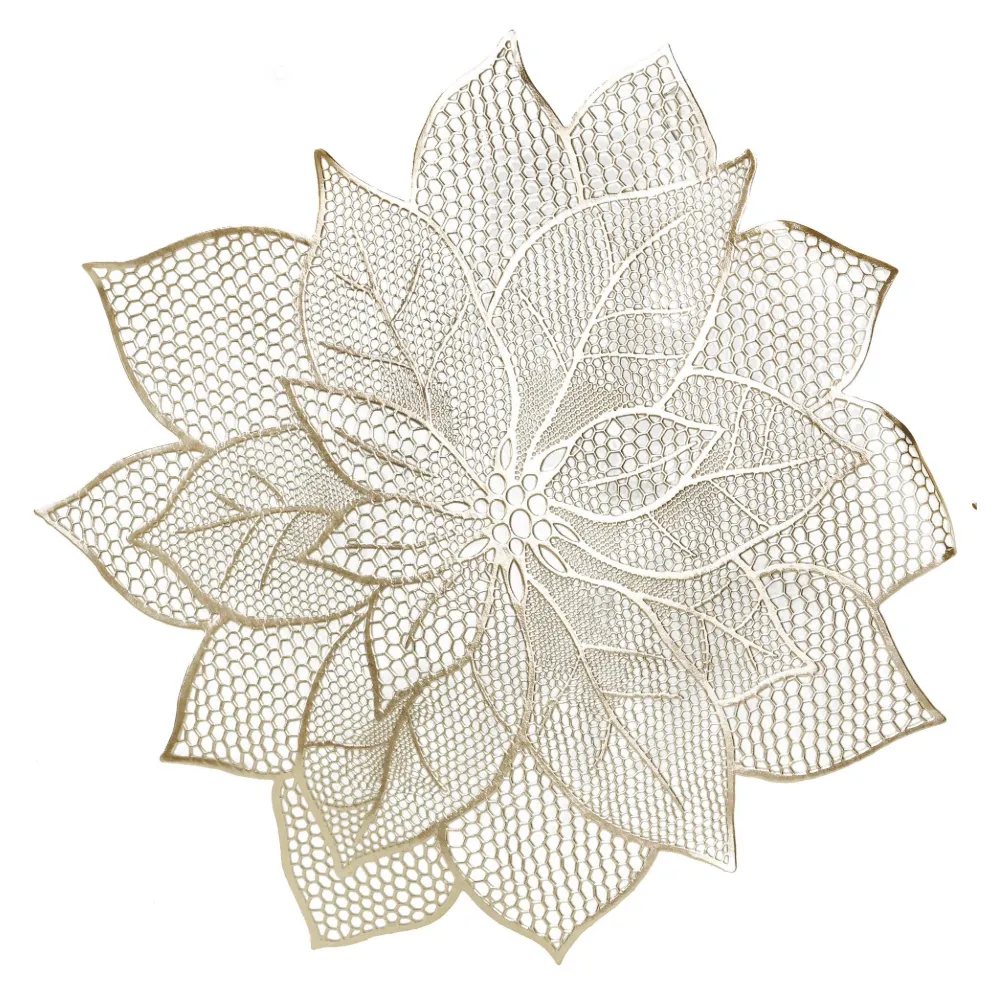 Poinsettia Metallic Placemat (48cm)