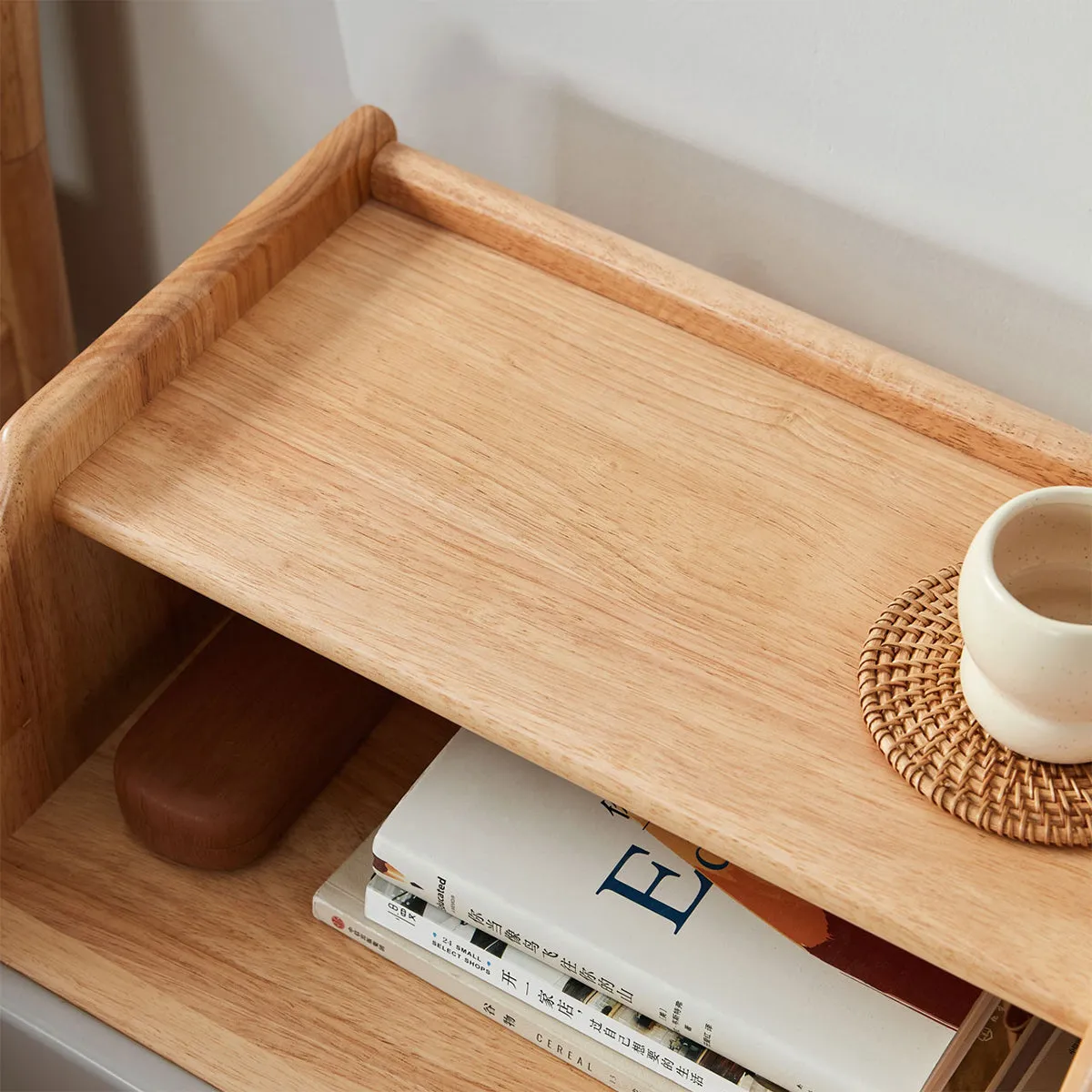 Refreshing Grey Bedside Table