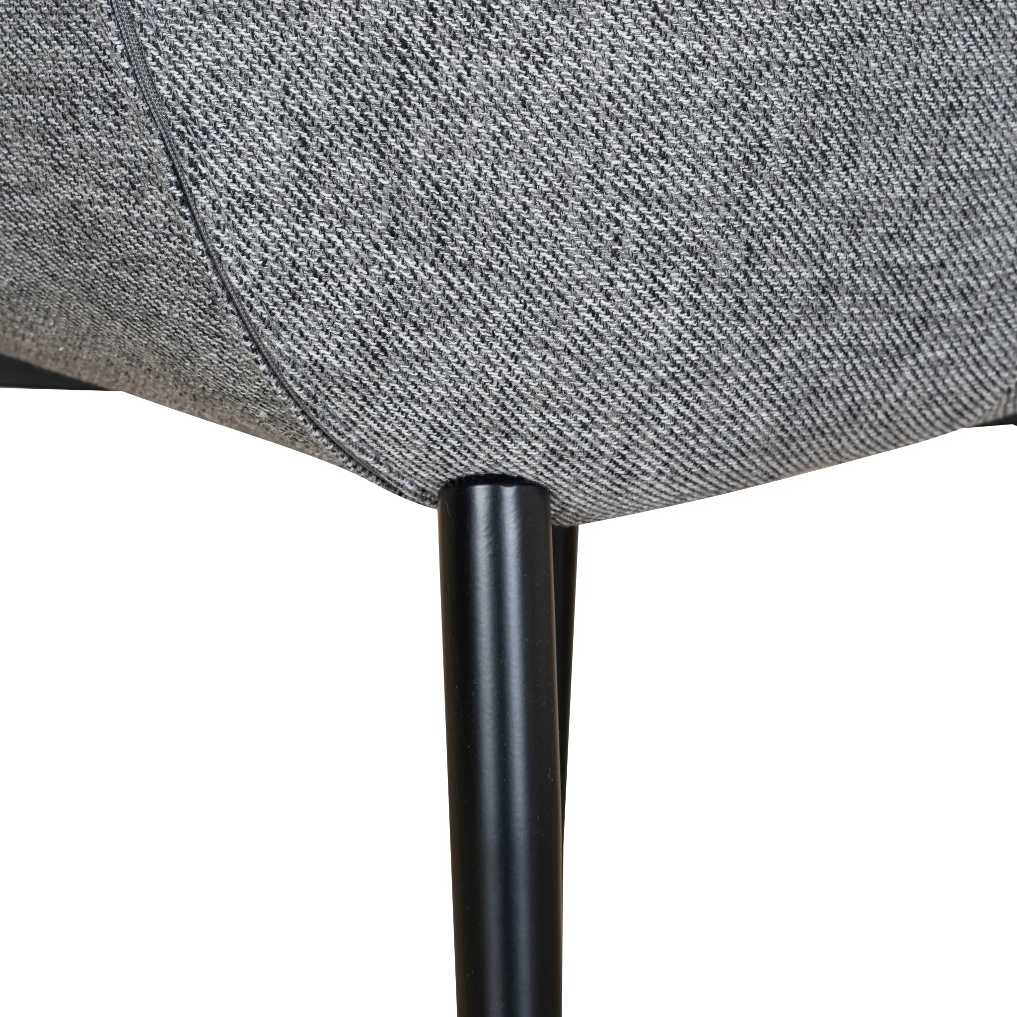 Set of 2 - Lynton Fabric Dining chair - Lava Grey