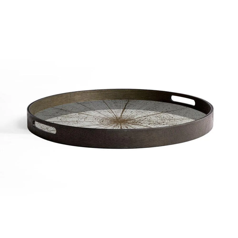 Slice Small Round Mirror Tray