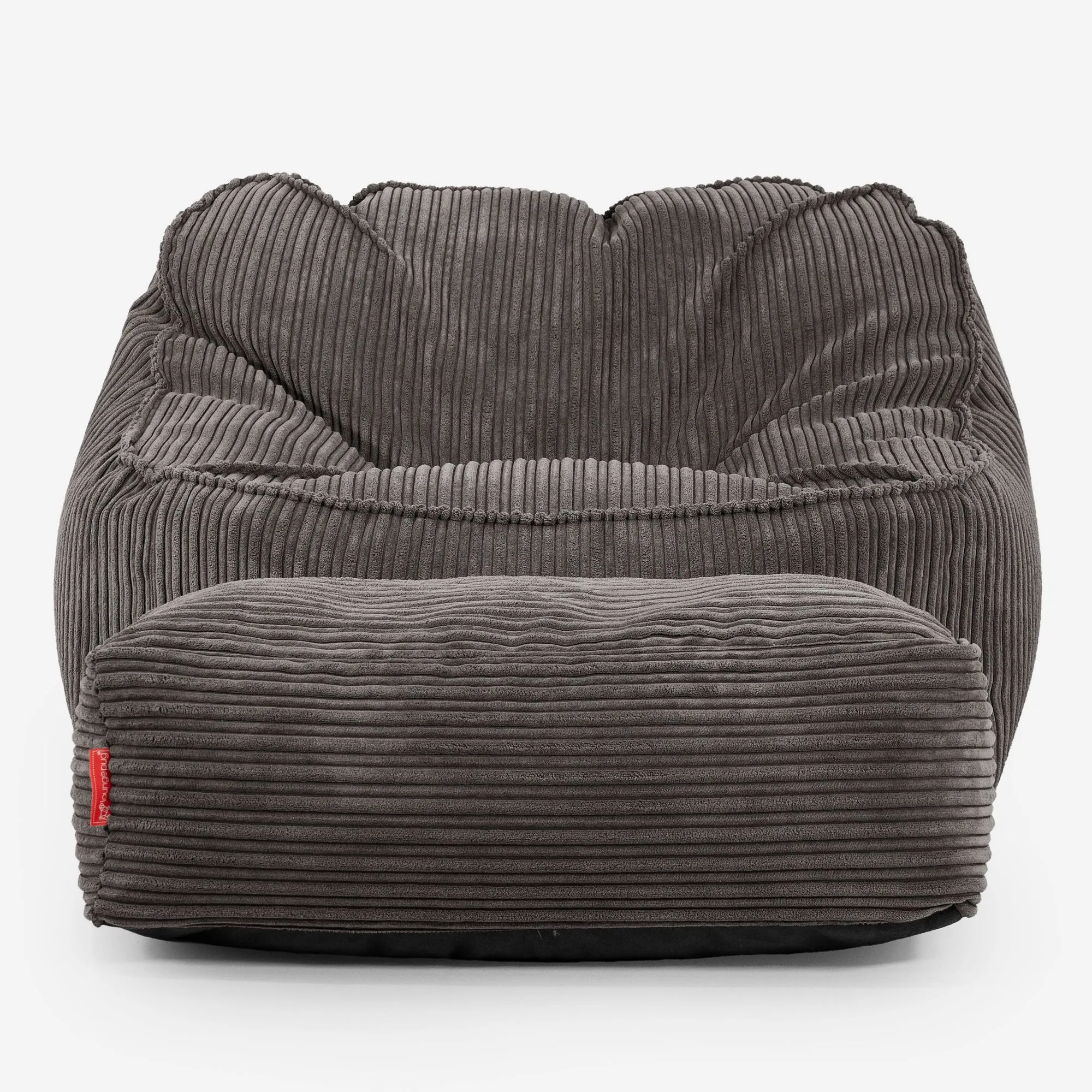 Sloucher Bean Bag Chair - Cord Graphite Grey