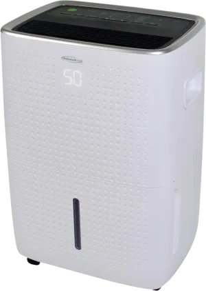 Soleus Air DSJ-35E-01 Dehumidifier 35 Pint with Mirage Display Continuous Drainage Outlet 3.3 Amp New