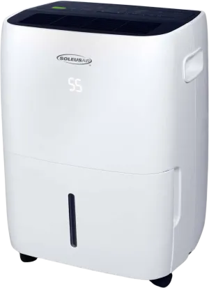 Soleus Air DSX-30M-01 Dehumidifier 30 Pint with Mirage Display Continuous Drainage Outlet 3.3 Amp New