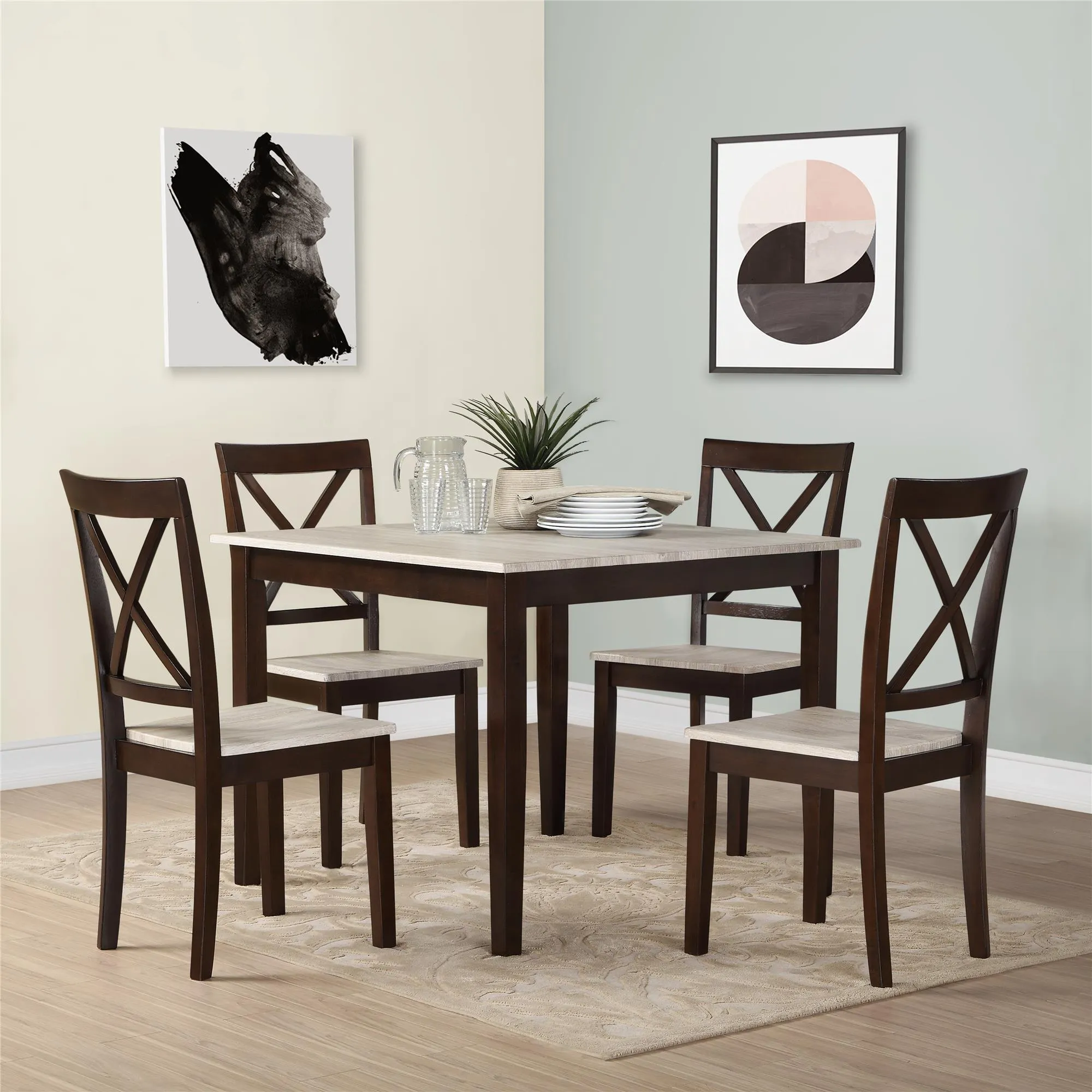 Sunnybrook 5-Piece Rustic Dining Set