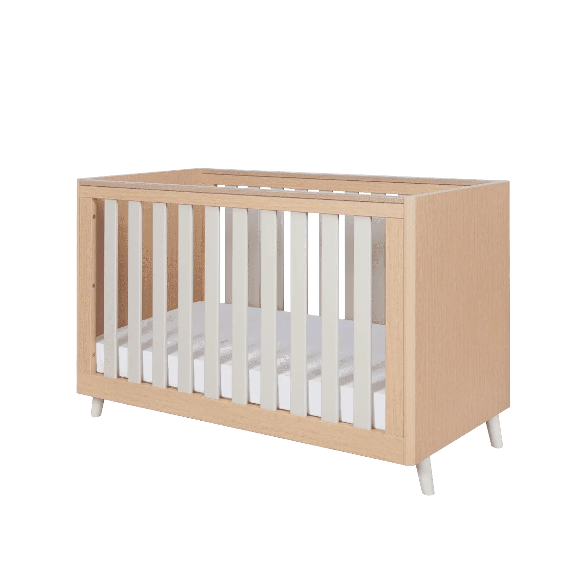 Tutti Bambini Fika 2pc Room Set - Light Oak/White Sand