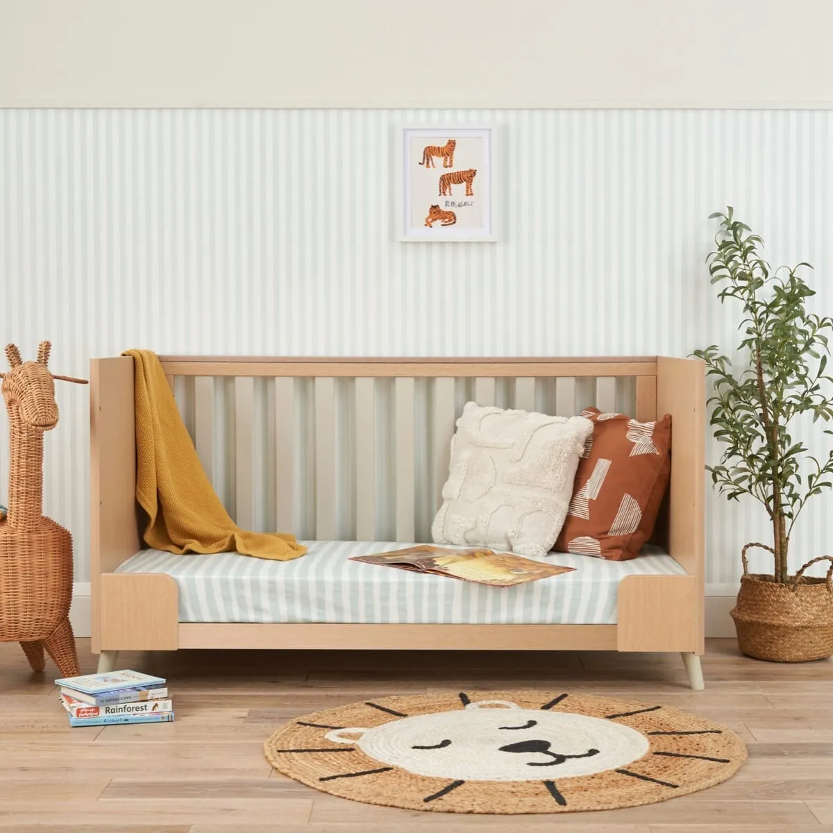 Tutti Bambini Fika 2pc Room Set - Light Oak/White Sand