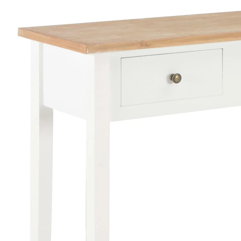 vidaXL Dressing Console Table White 79x30x74 cm Wood