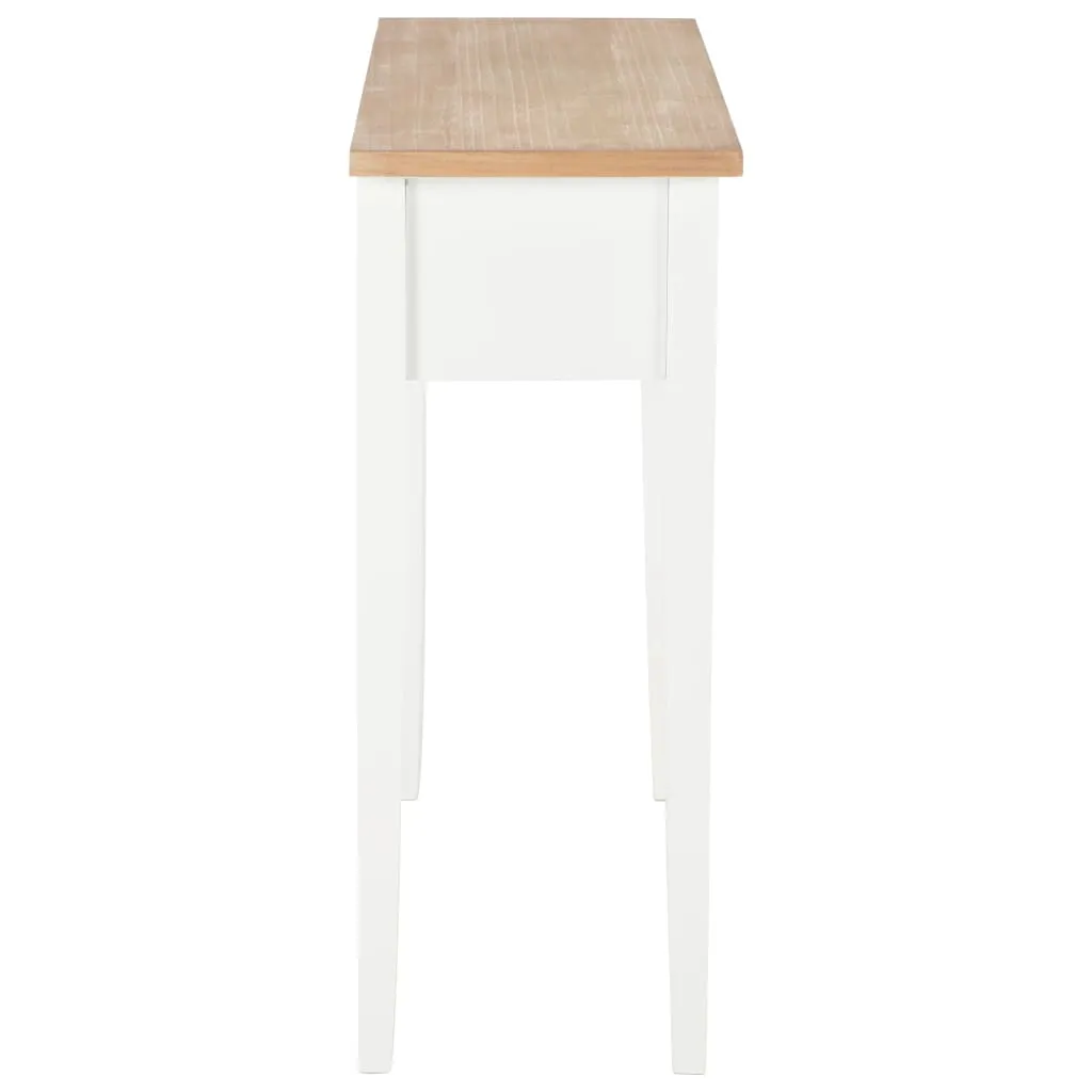 vidaXL Dressing Console Table White 79x30x74 cm Wood