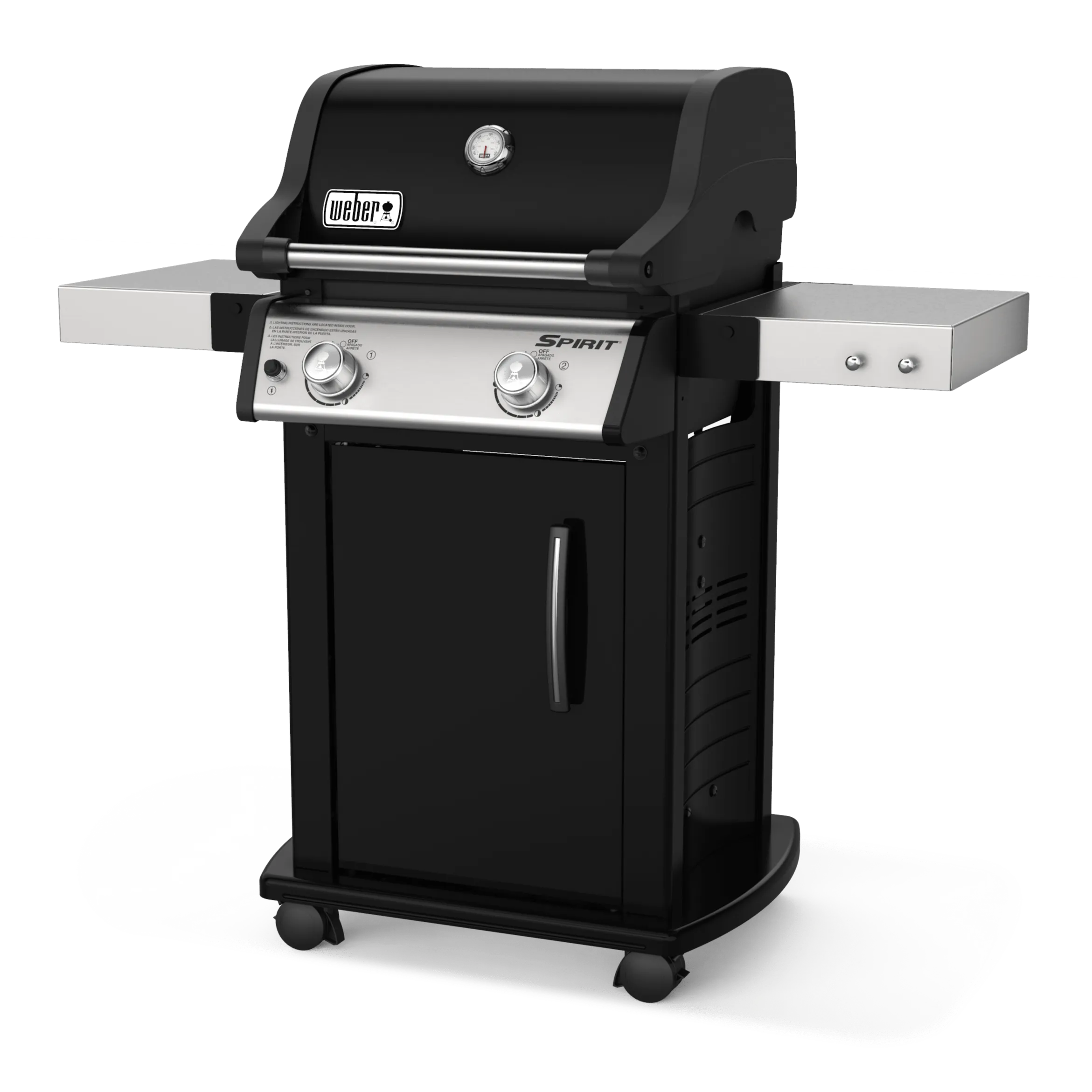 Weber Spirit E-215 2-Burner BBQ in Black with Cast-Iron Cooking Grates