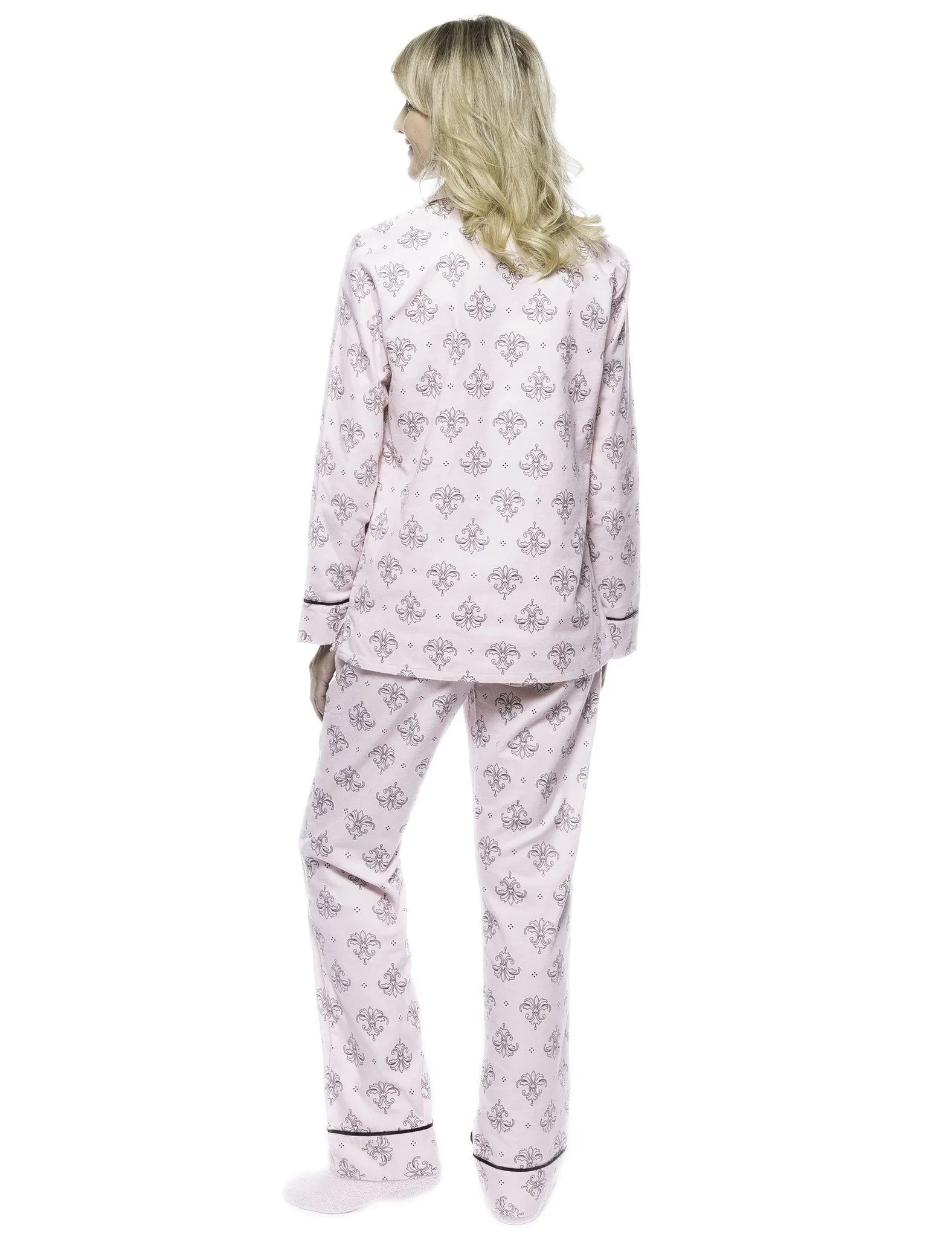 Womens Premium Cotton Flannel Pajama Sleepwear Set