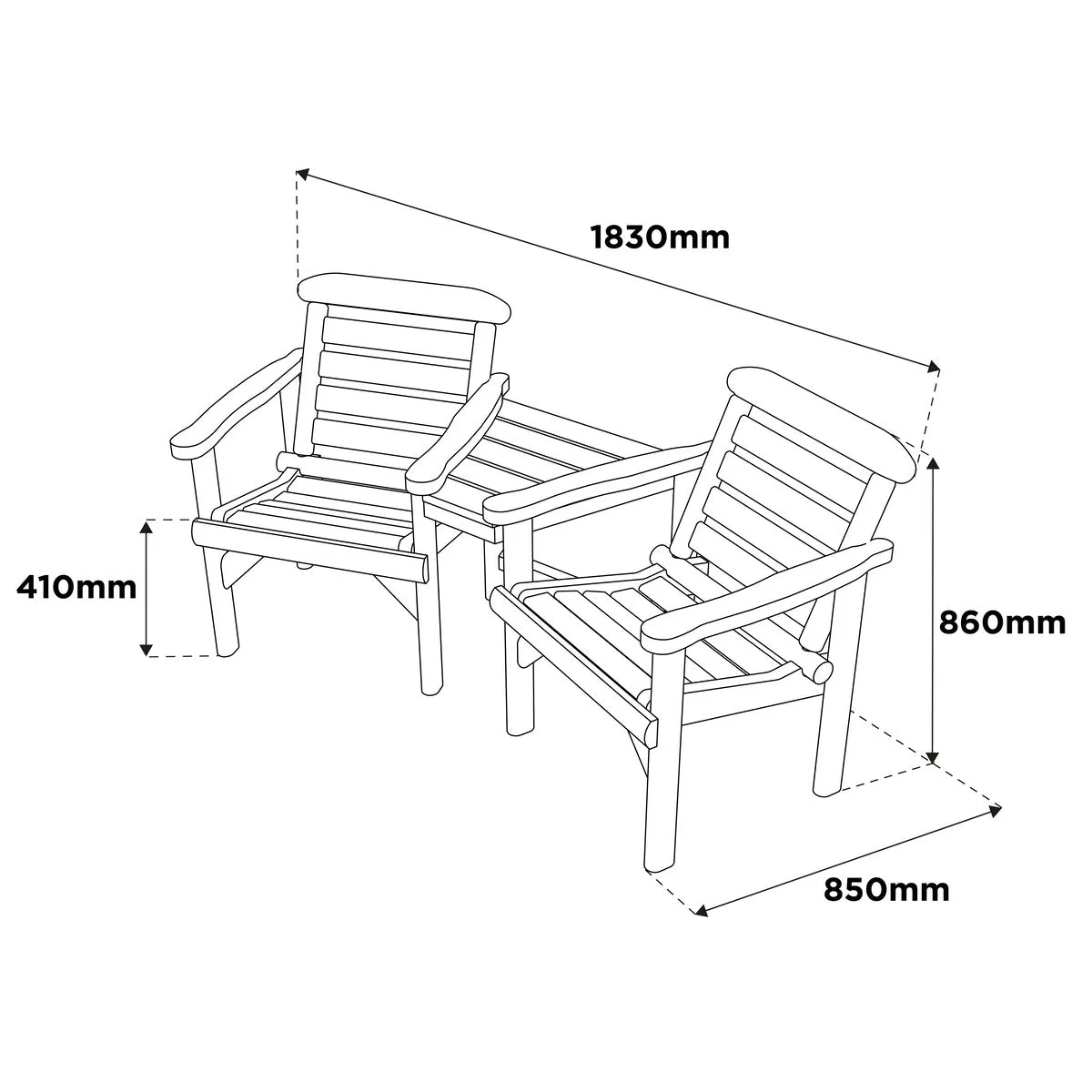 Woodshaw Thornton Rustic Alcove Seat